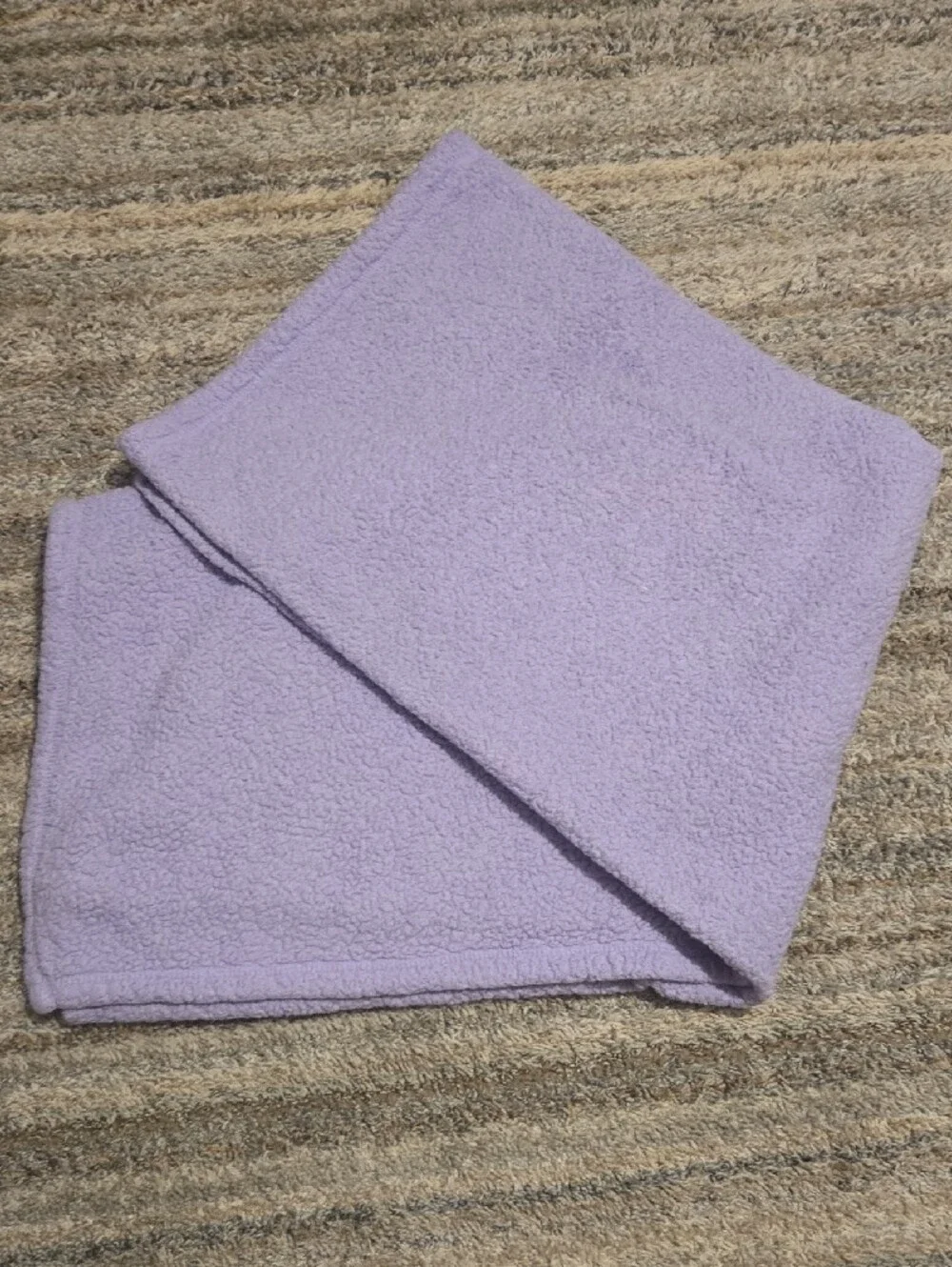 Soft Lavender Sherpa Throw Blanket - Home Bedding